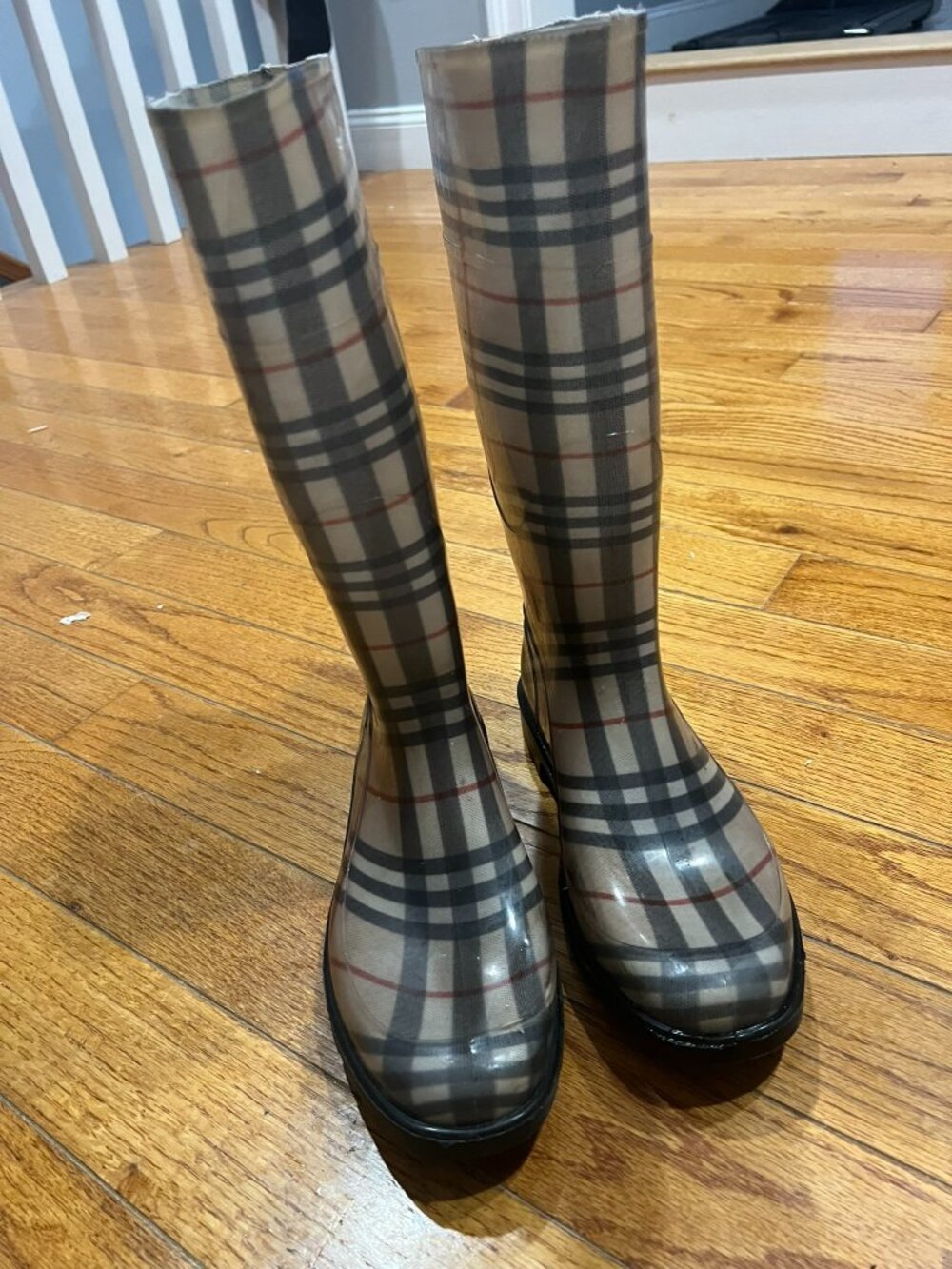 Burberry Plaid Boots – Made in Italy, Size 41